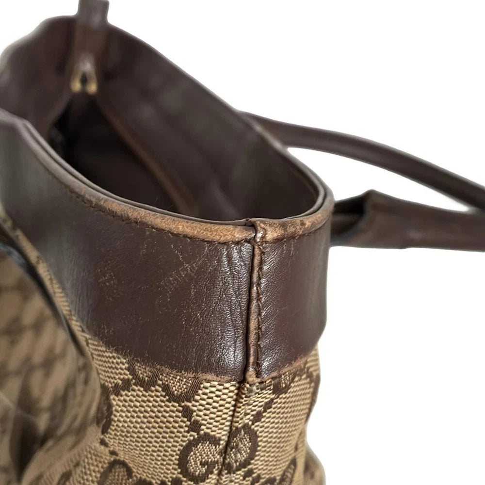 Gucci GG Veske - Beige And Dark Brown