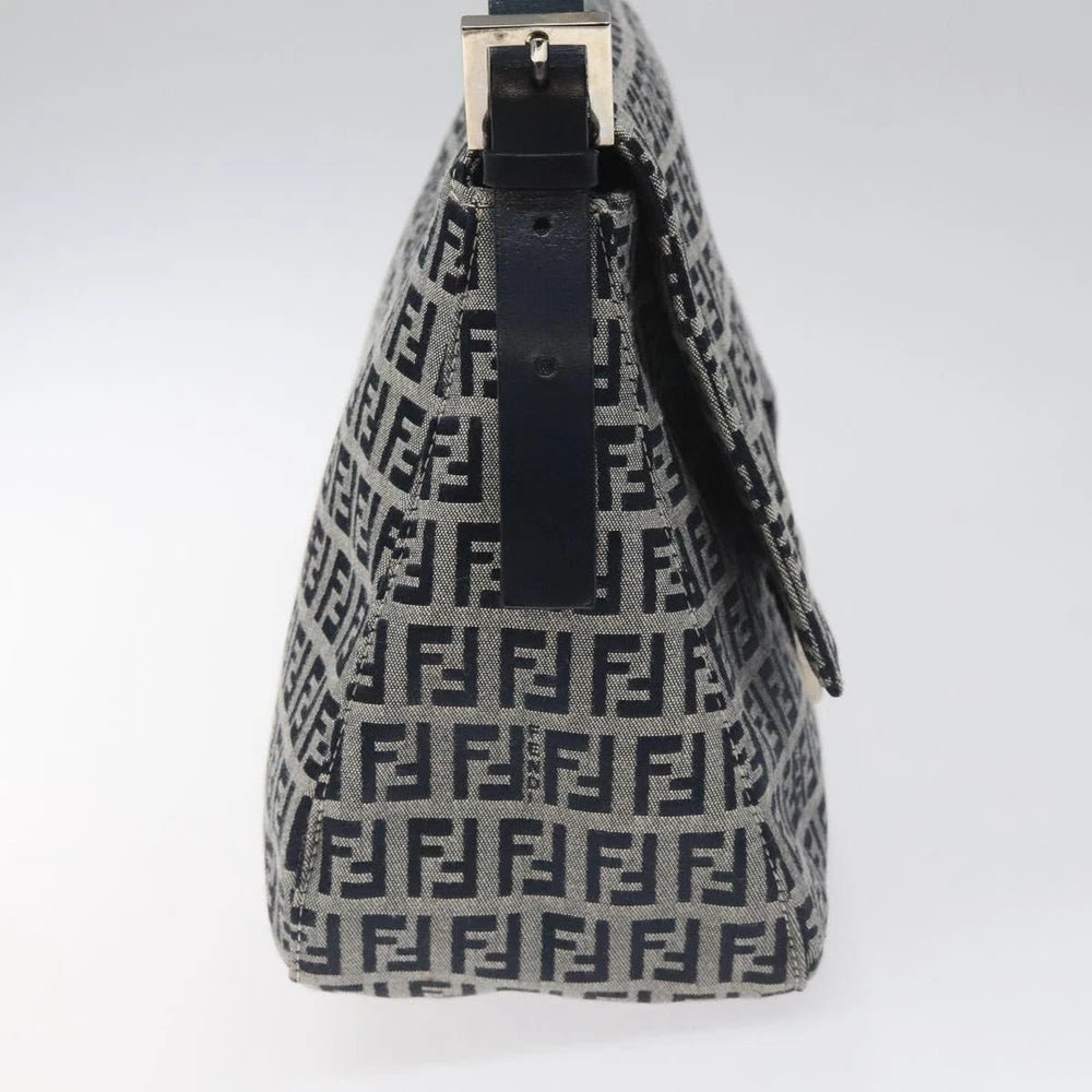 FENDI MAMMA BAGUETTE ZUCCHINO CANVAS NAVY