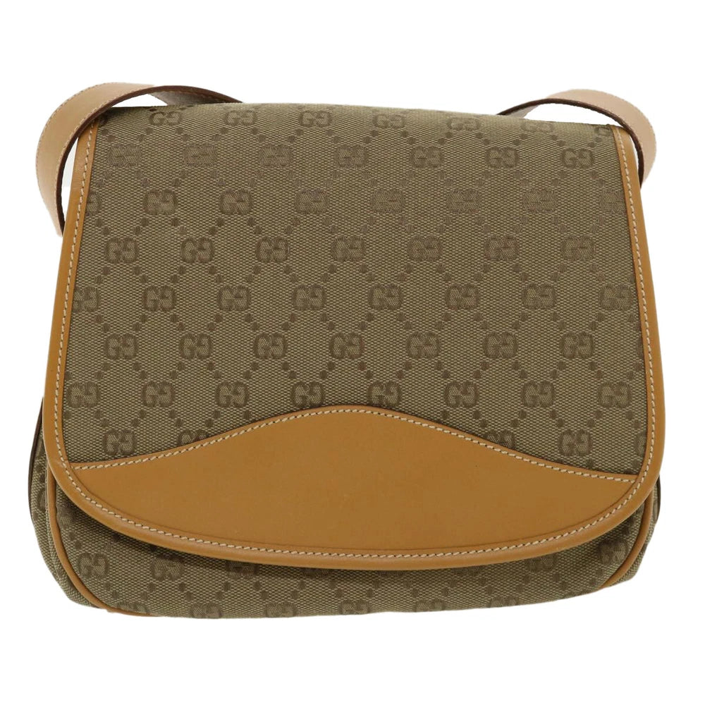 VINTAGE GUCCI CAMERA BAG GG CANVAS