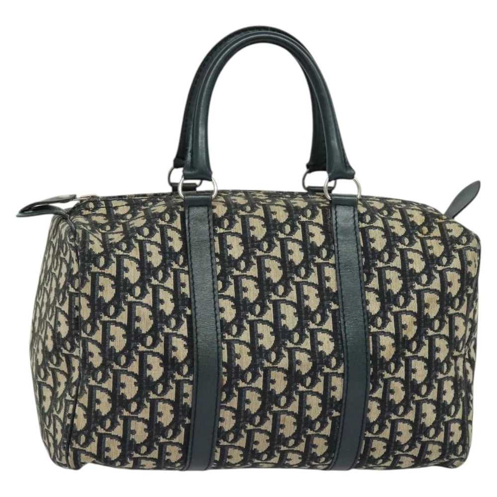 Dior Boston Bag - Navy Trotter Canvas