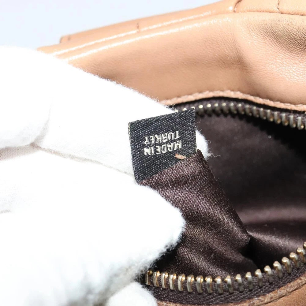 MIU MIU BAG BROWN MATELASSE LEATHER