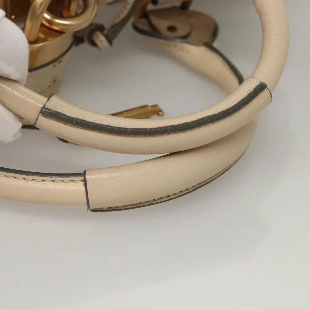 CHLOE PADDINGTON BAG WHITE LEATHER