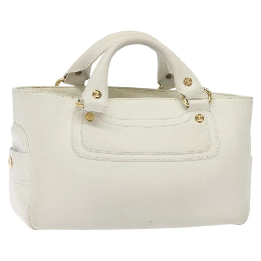 Celine Boogie Bag - White Leather