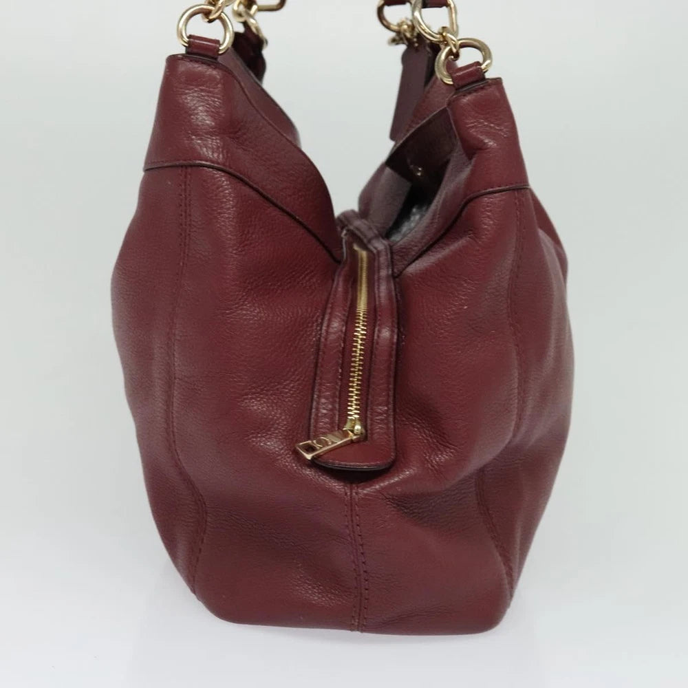 COACH TOTE BAG RED LEATHER