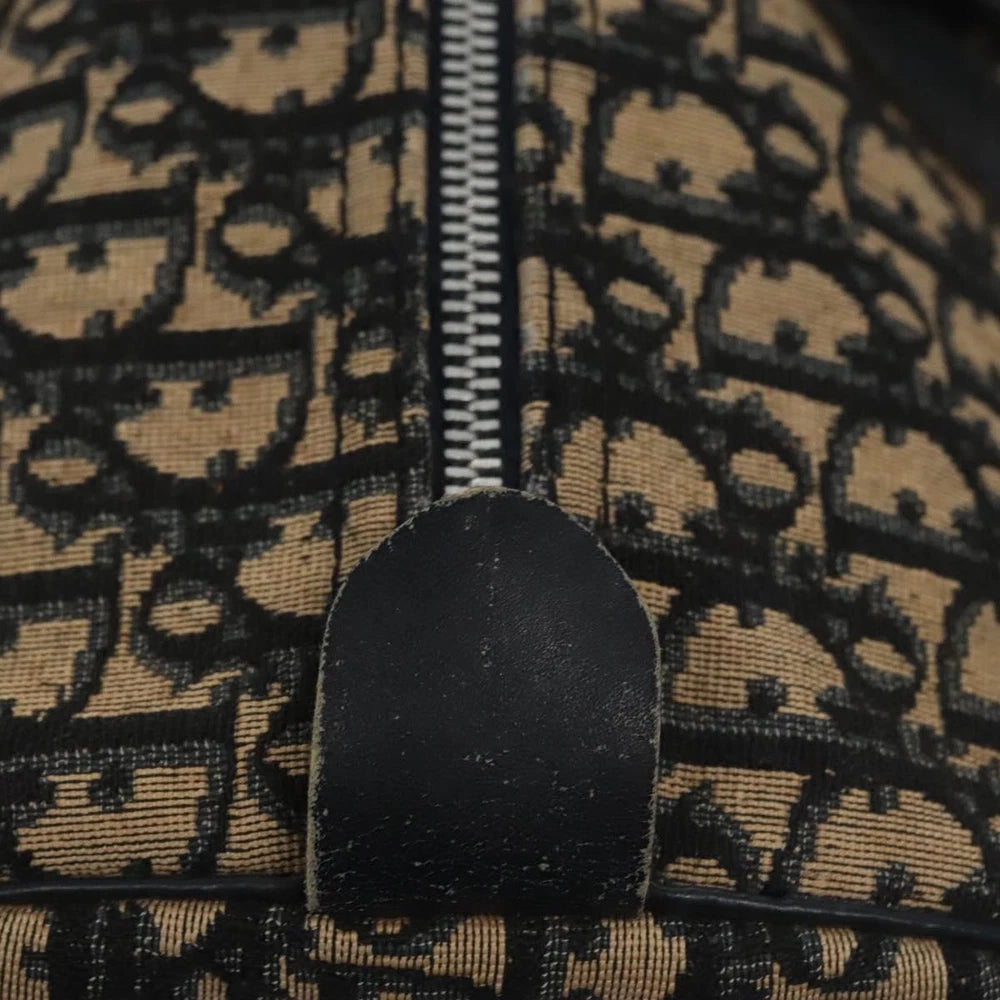 CHRISTIAN DIOR BOSTON BAG 40 TROTTER CANVAS