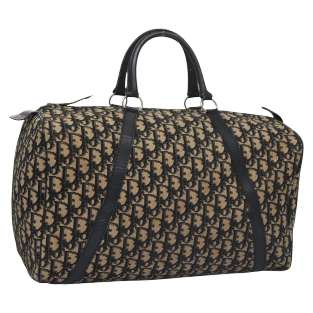 CHRISTIAN DIOR BOSTON BAG 40 TROTTER CANVAS