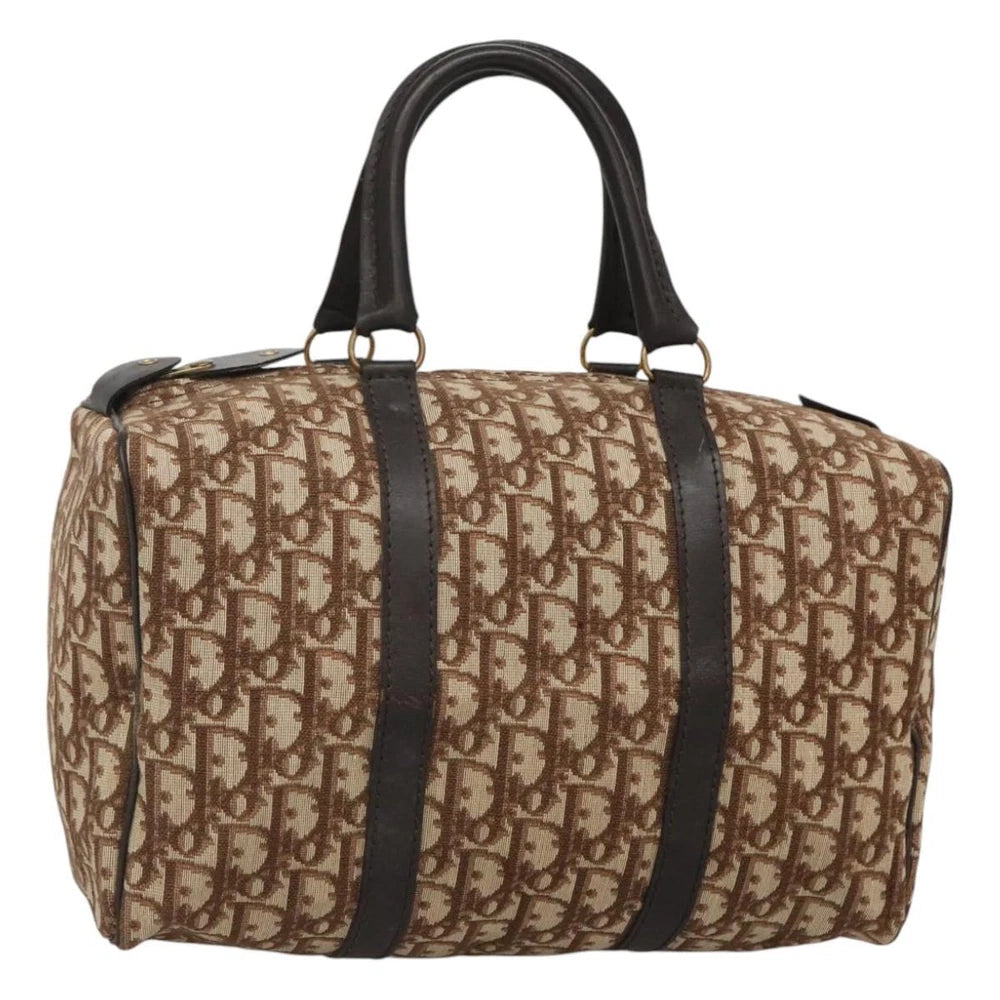 CHRISTIAN DIOR BOSTON BAG 30 TROTTER CANVAS
