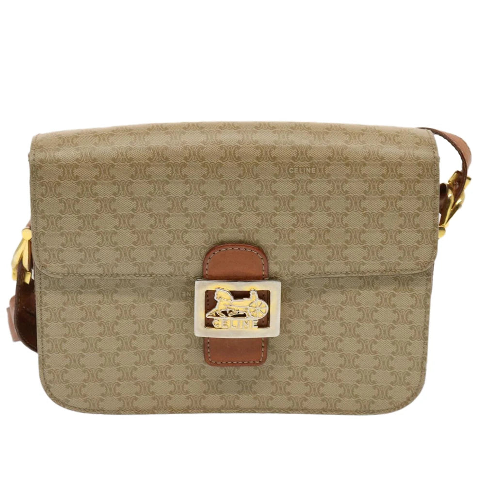 CELINE HORSE CARRIAGE BAG MACADAM CANAVS