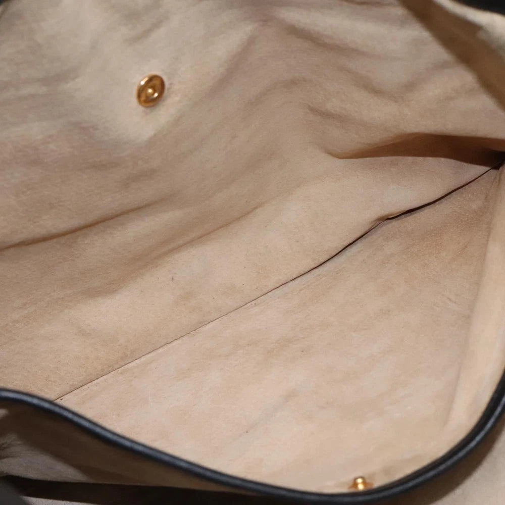 PRADA TOTE BAG BLACK LEATHER
