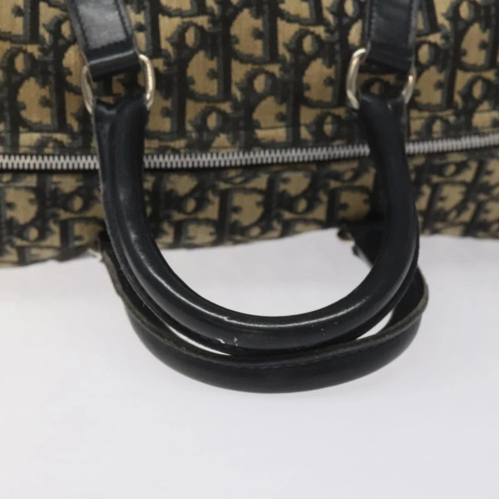 CHRISTIAN DIOR BOSTON BAG 30 TROTTER CANVAS