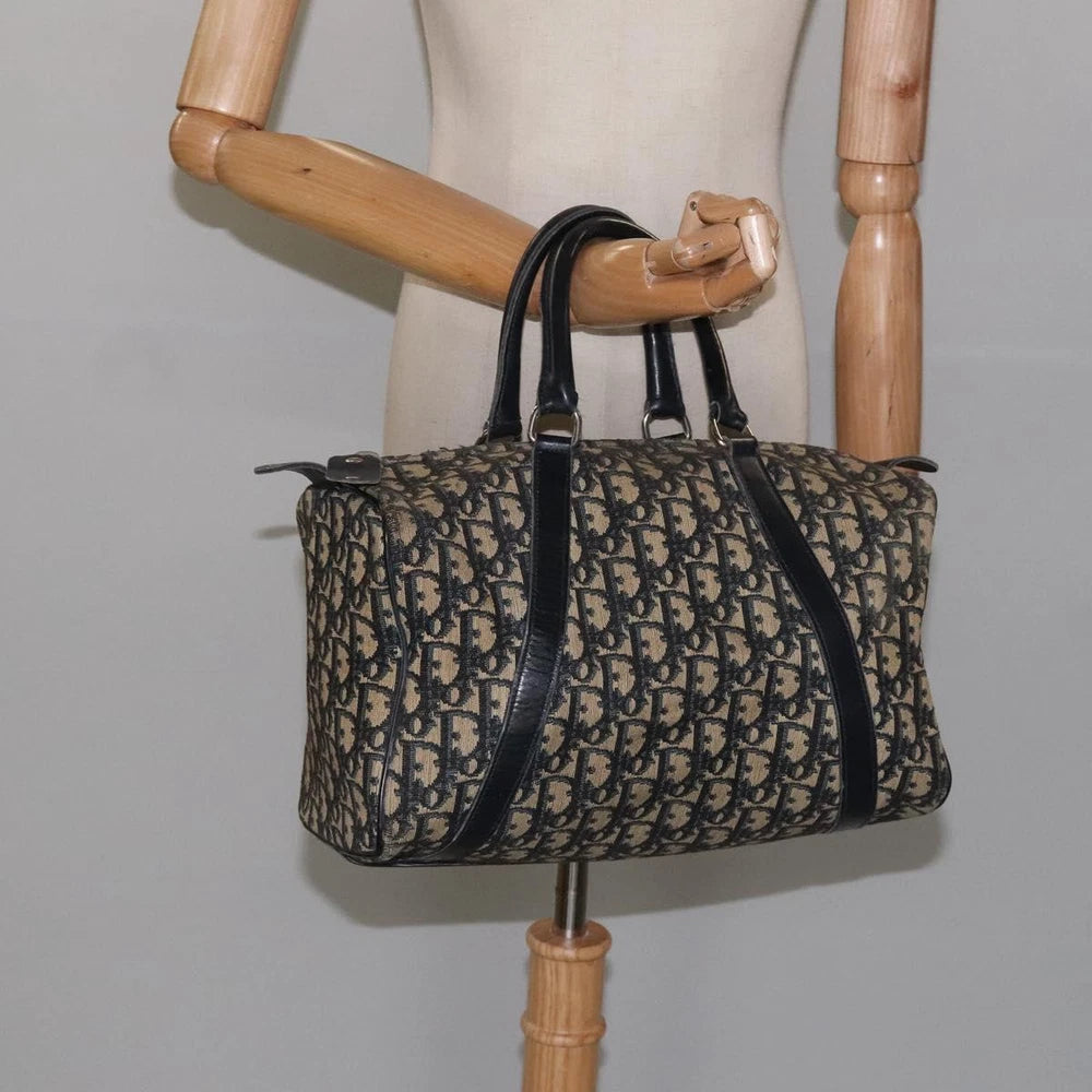 CHRISTIAN DIOR BOSTON BAG 30 TROTTER CANVAS
