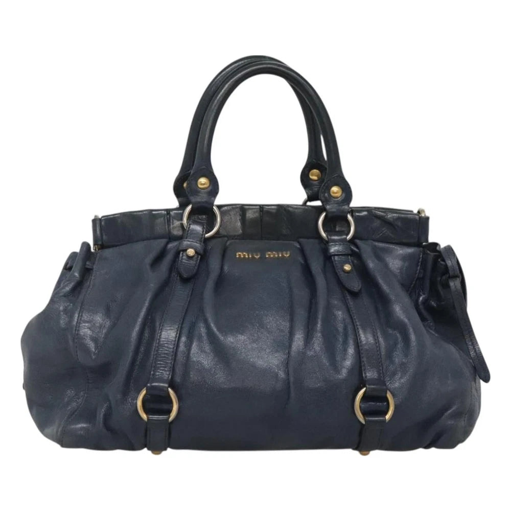 Vintage Miu Miu Bag - Navy Leather