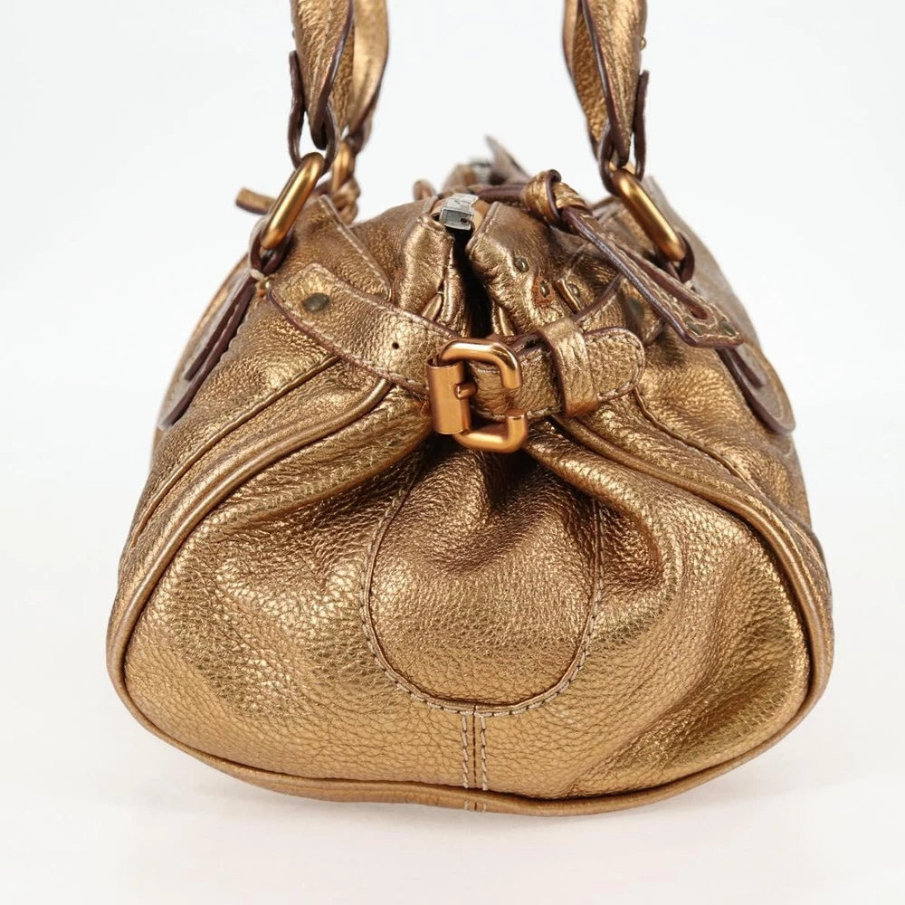 Chloe Paddington Bag - Gold Leather