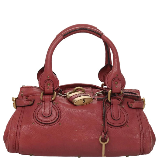 CHLOE PADDINGTON BAG PINK LEATHER