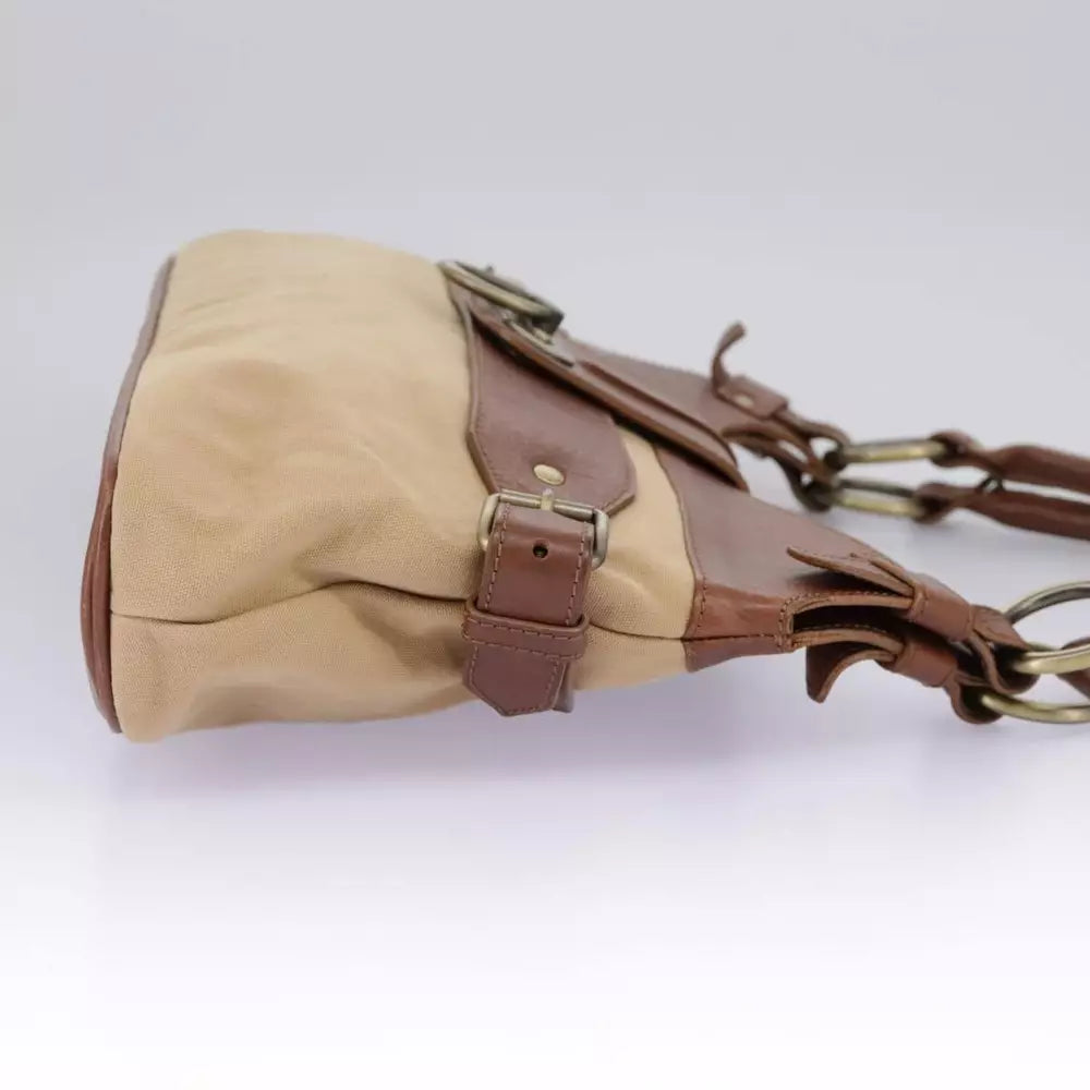 BURBERRY CANVAS SHOULDER BAG