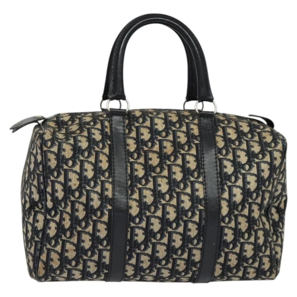 Dior Boston Bag 30 - Navy Trotter Canvas