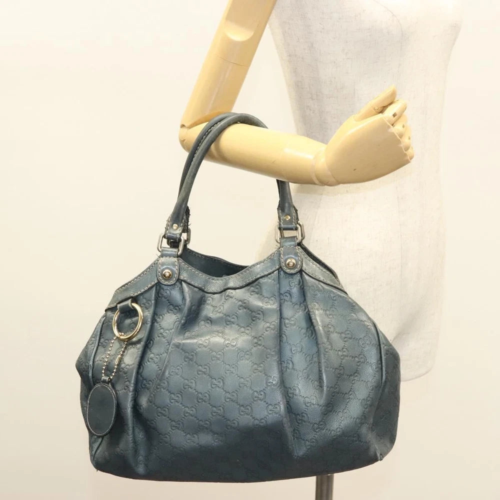 Gucci Sukey Bag - Blue Guccissima Leather