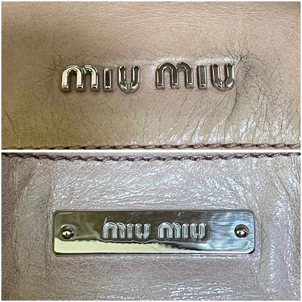 Vintage Miu Miu Mini Bow Bag - Pink Leather