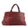 VINTAGE CHANEL COCO MARK BAG RED LEATHER