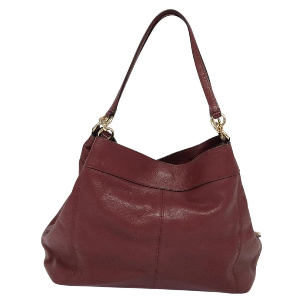 COACH TOTE BAG RED LEATHER