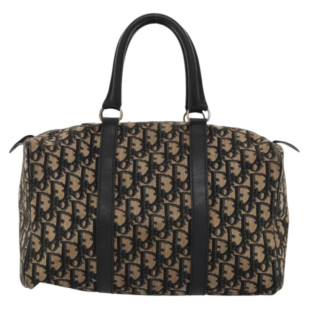 CHRISTIAN DIOR BOSTON BAG 30 TROTTER CANVAS
