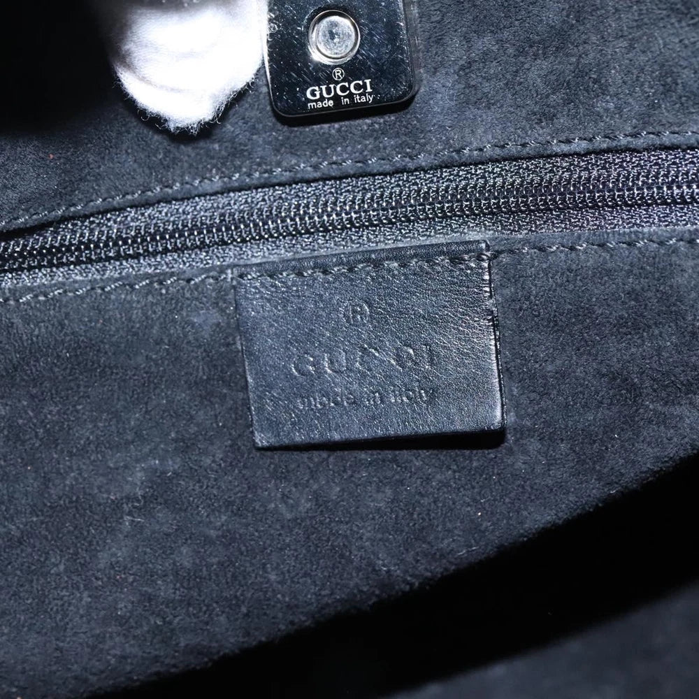 GUCCI SHOULDER BAG BLACK LEATHER - Brands Select