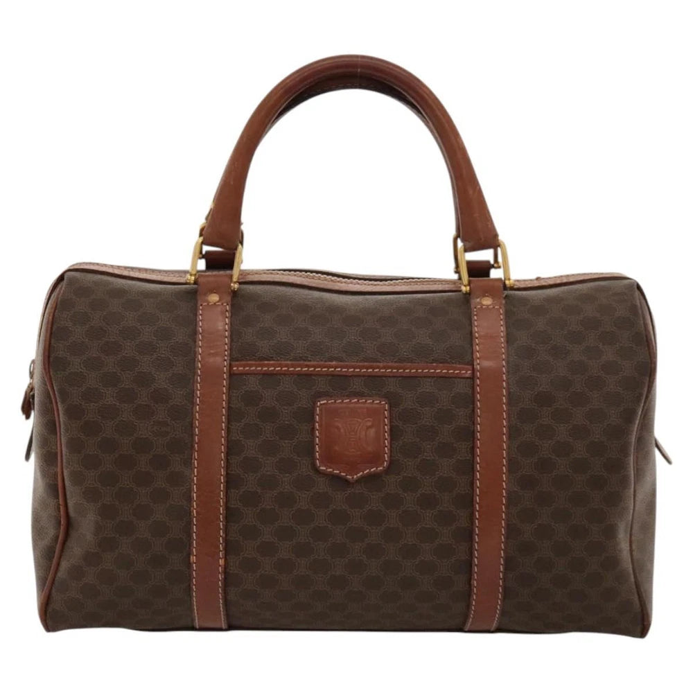 CELINE BOSTON BAG MACADAM CANVAS
