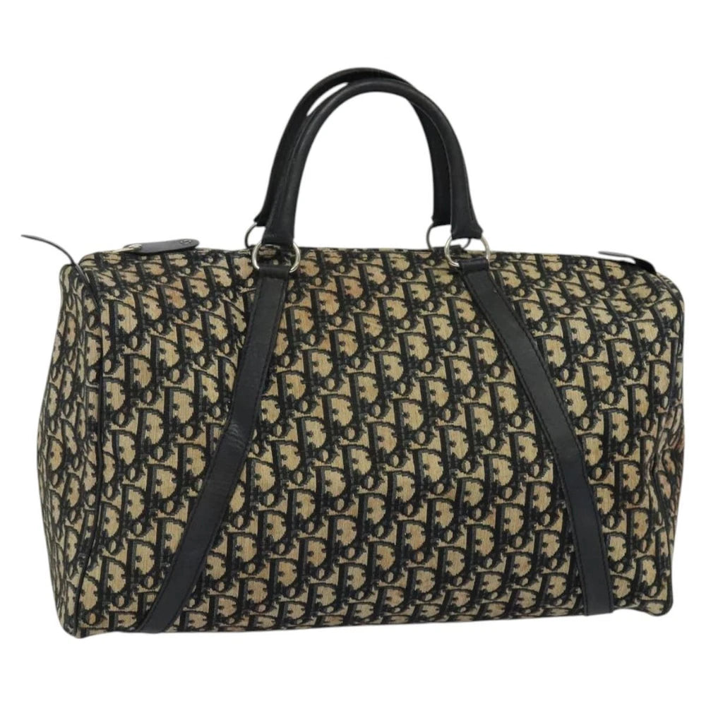 Dior Boston Bag 40 - Navy Trotter Canvas