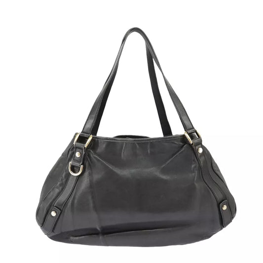 GUCCI ABBEY BLACK LEATHER TOTE BAG - Brands Select