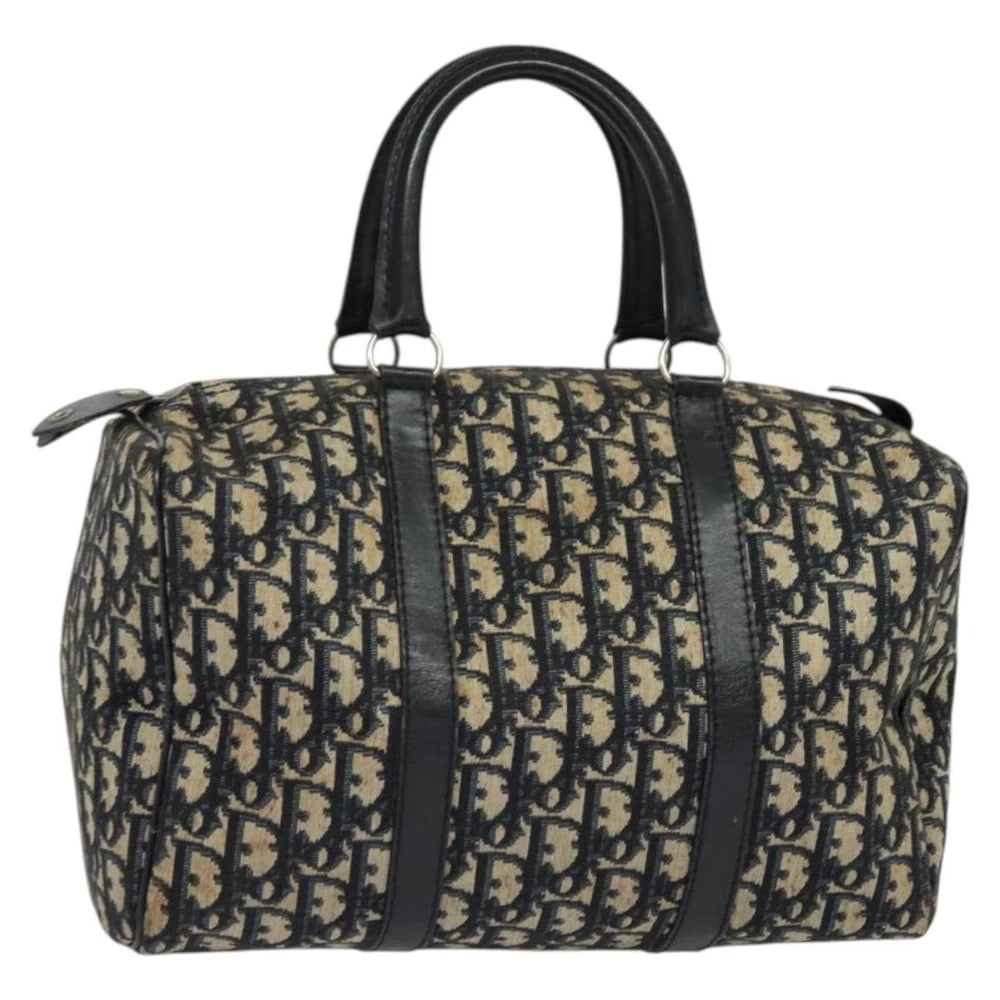 Dior Boston Bag 30 - Navy Trotter Canvas