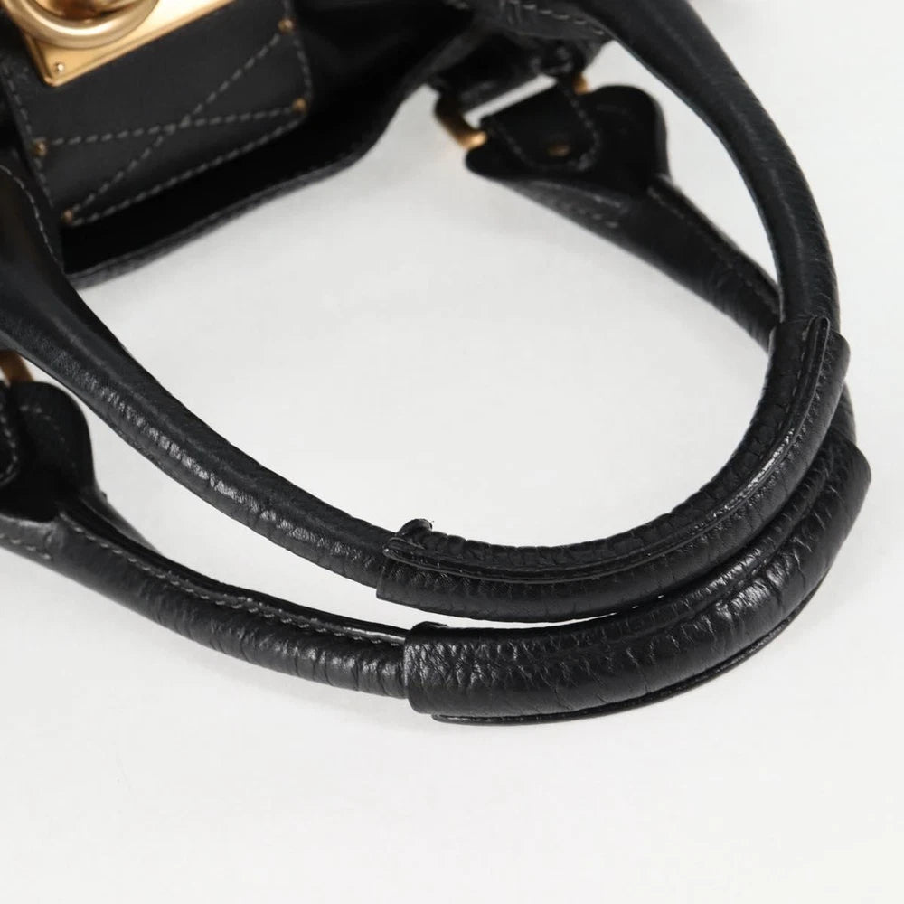 CHLOE PADDINGTON BAG BLACK LEATHER
