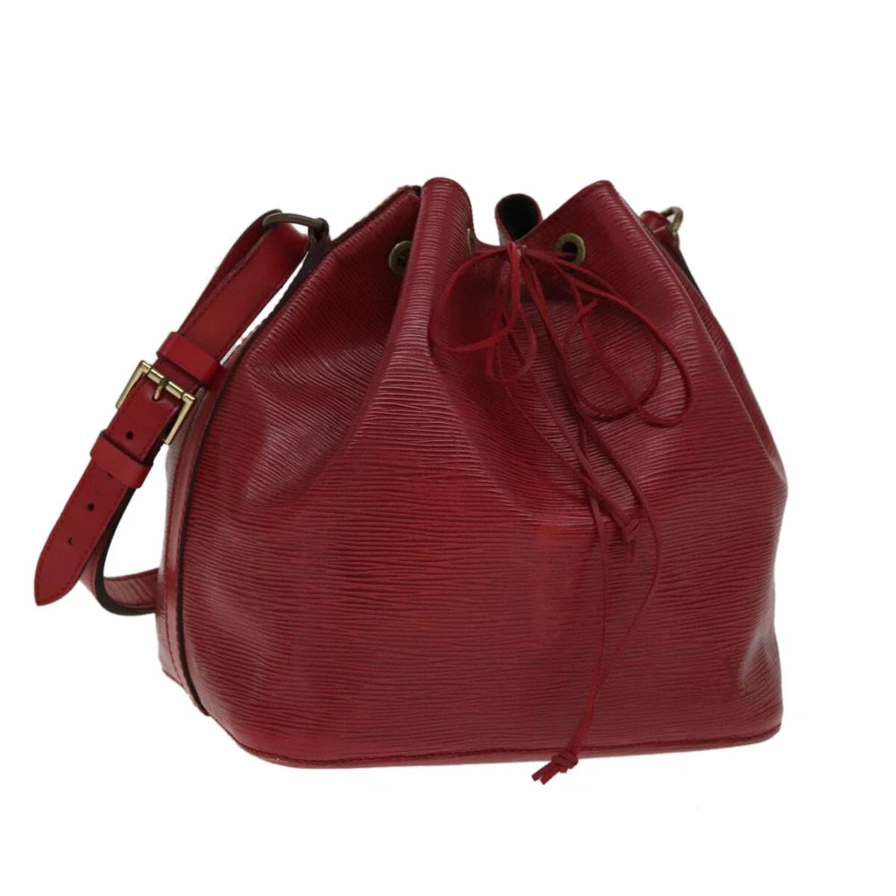 LOUIS VUITTON PETIT NOE BAG RED EPI LEATHER