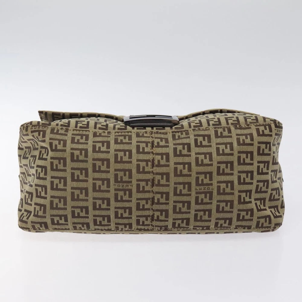 FENDI MAMMA BAGUETTE ZUCCHINO CANVAS BEIGE