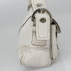 COACH SHOULDER BAG WHITE LEATHER