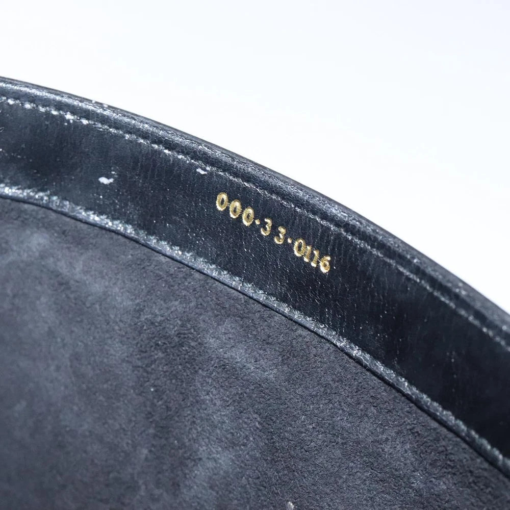 GUCCI BAMBOO BAG BLACK LEATHER