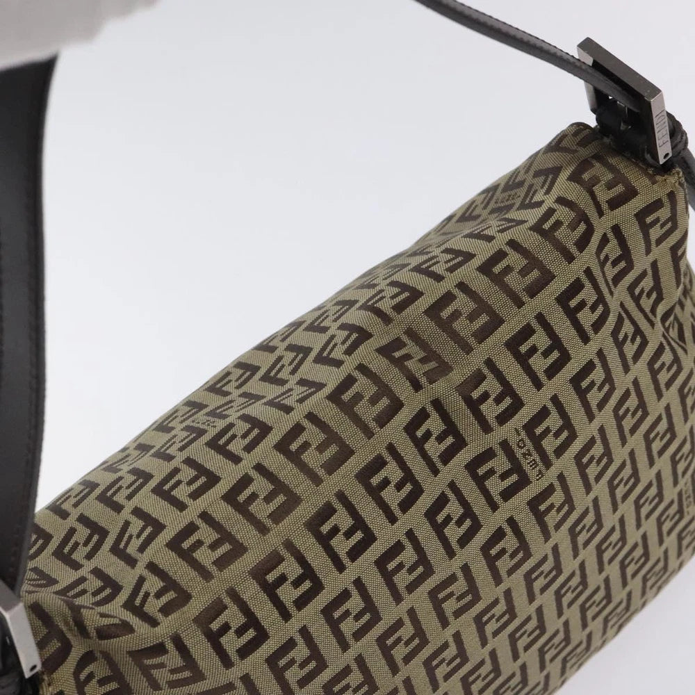 FENDI MAMMA BAGUETTE ZUCCHINO CANVAS BEIGE
