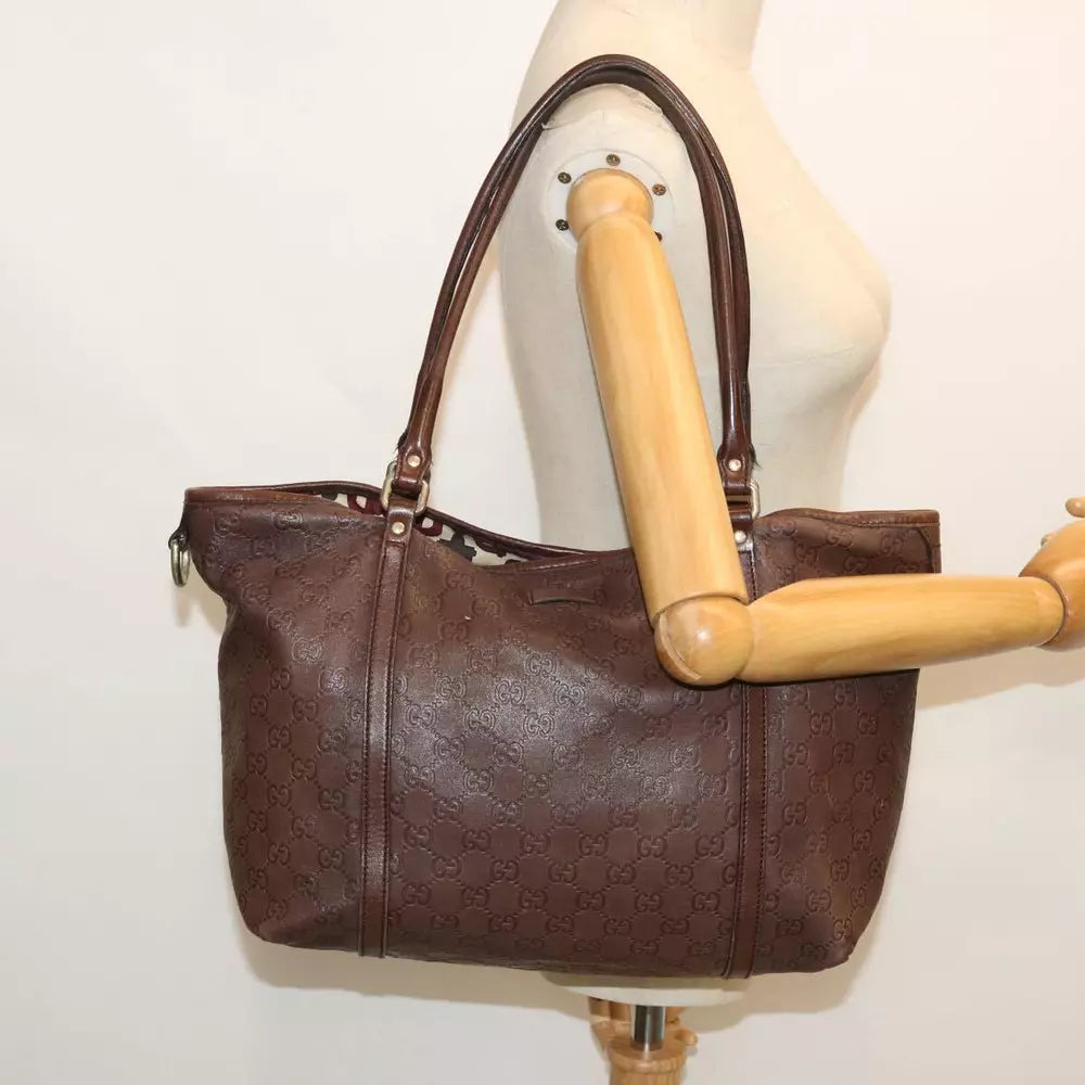 GUCCI GUCCISSIMA SHOULDER BAG GG CANVAS
