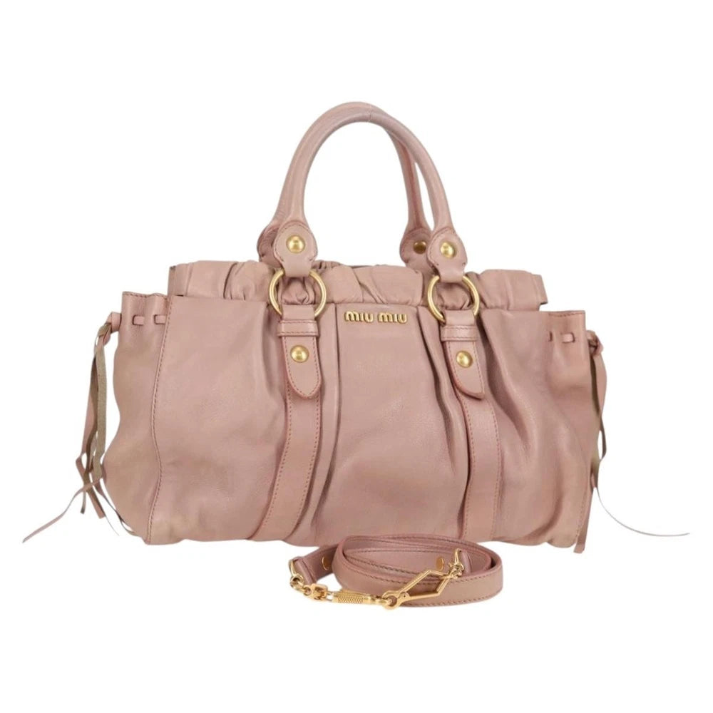 Rosa Miu Miu Veske - Skinn