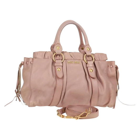 Rosa Miu Miu Veske - Skinn