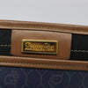 CHRISTIAN DIOR CLUTCH HONEYCOMB CANVAS