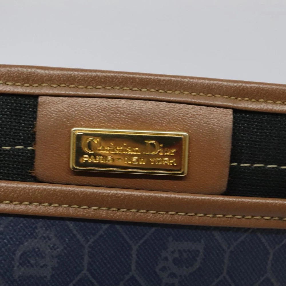 CHRISTIAN DIOR CLUTCH HONEYCOMB CANVAS