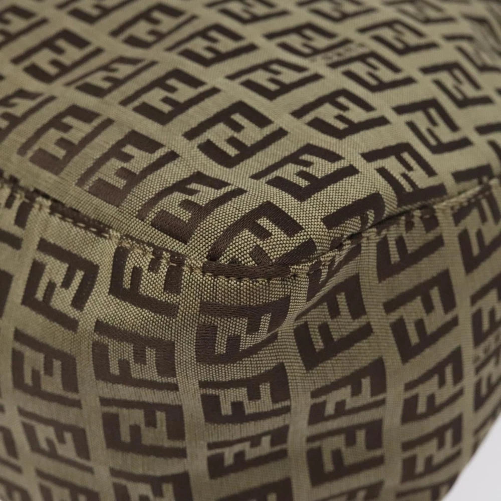 FENDI MAMMA BAGUETTE ZUCCHINO CANVAS BEIGE