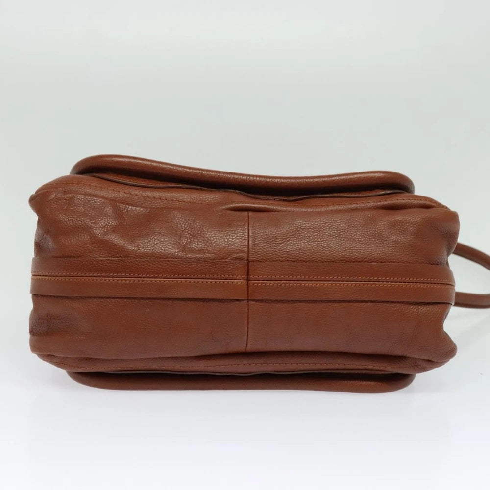CHLOE PARATY BAG BROWN LEATHER