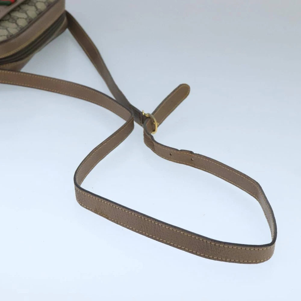 VINTAGE GUCCI CROSSBODY BAG GG SUPREME WEB SHERRY LINE