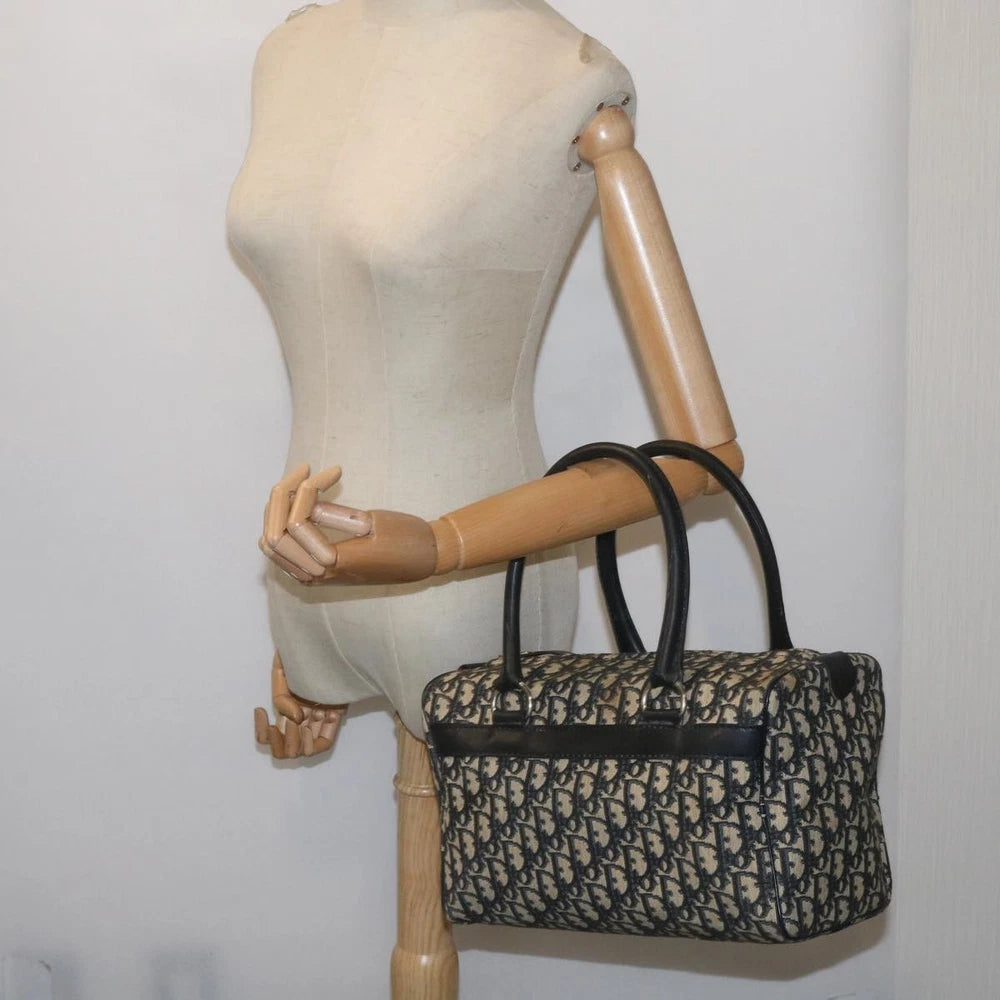 Dior Boston Bag Vintage - Navy Trotter Canvas