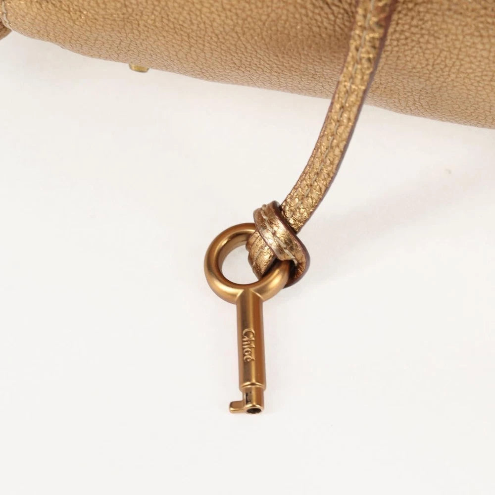 Chloe Paddington Bag - Gold Leather