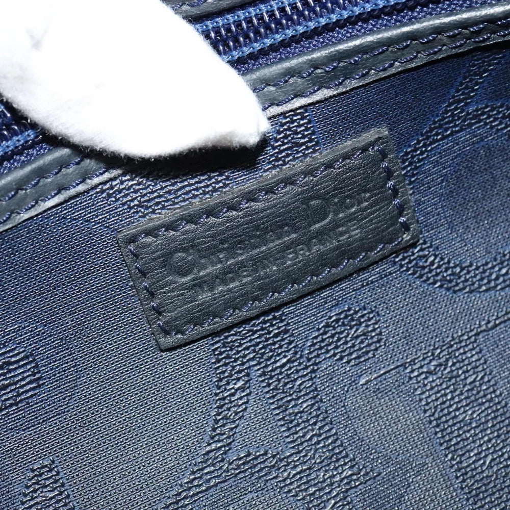 Vintage Dior Boston Bag - Navy Trotter Canvas
