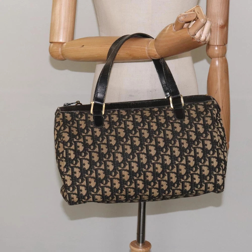 CHRISTIAN DIOR HANDBAG TROTTER CANVAS