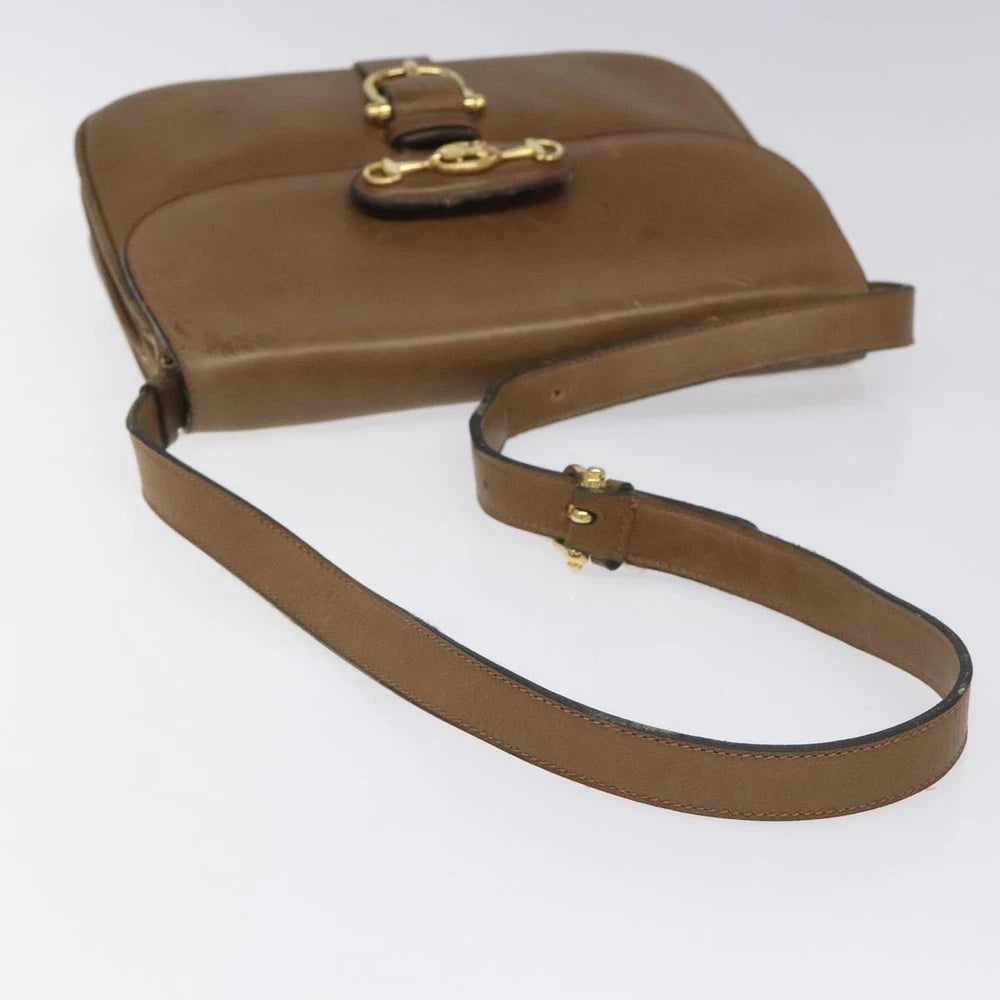VINTAGE CELINE CROSSBODY BAG BROWN LEATHER