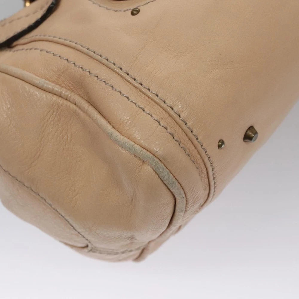 CHLOE PADDINGTON BAG BEIGE LEATHER